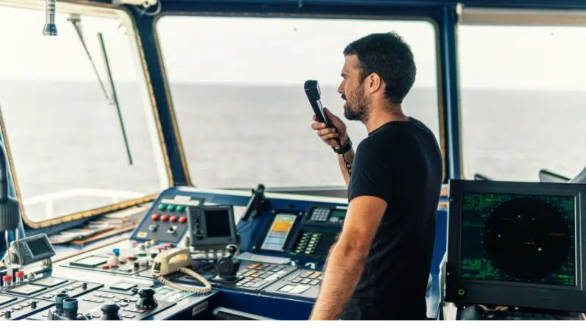 Bridge crew communicating