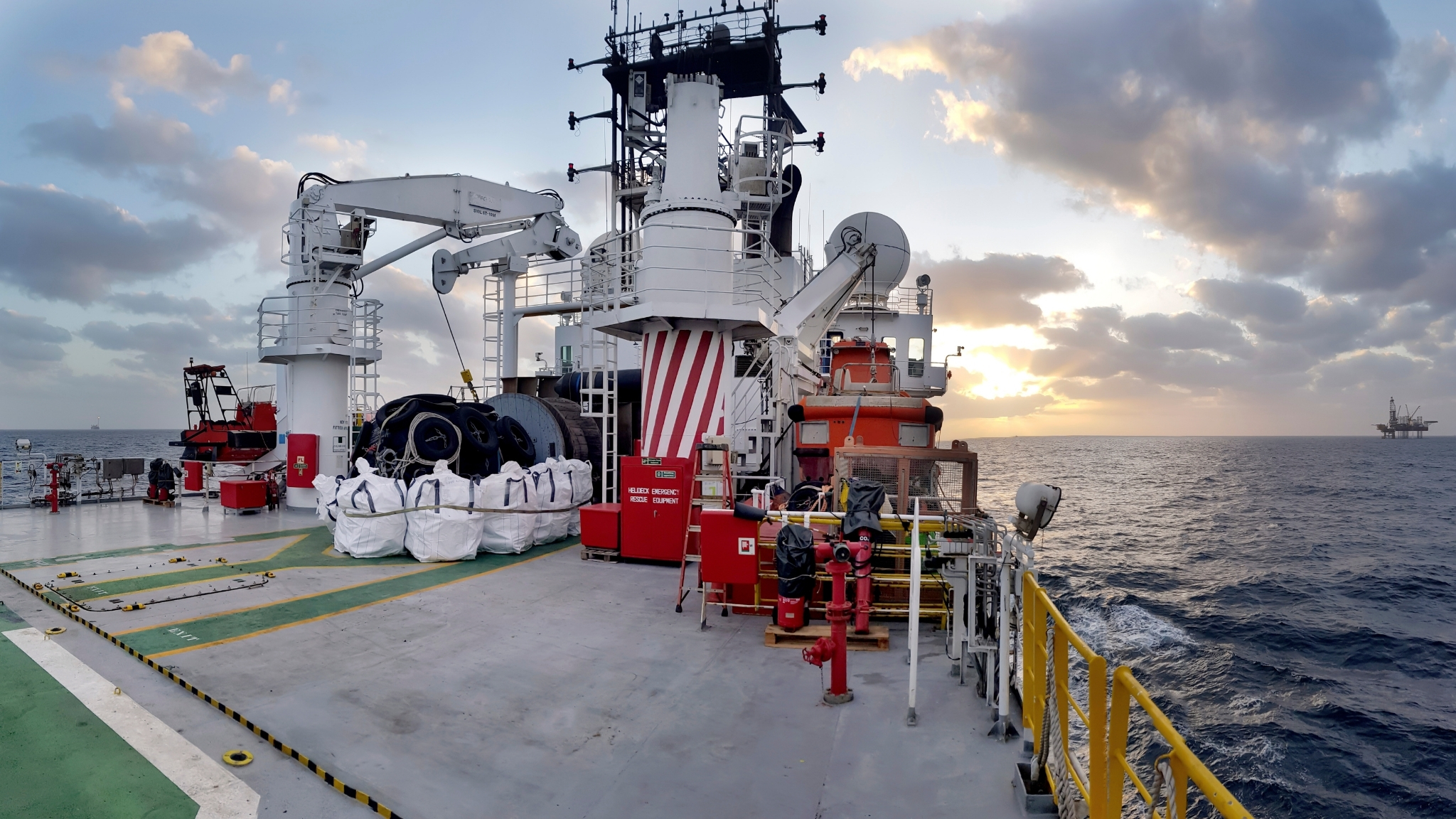 On board a research ship