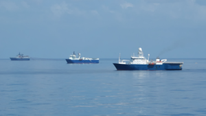 Two Survey Vessels in the open sea