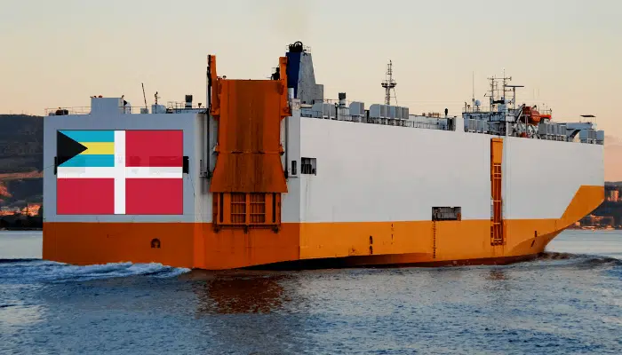 Bahamas flagged Cargo Ship