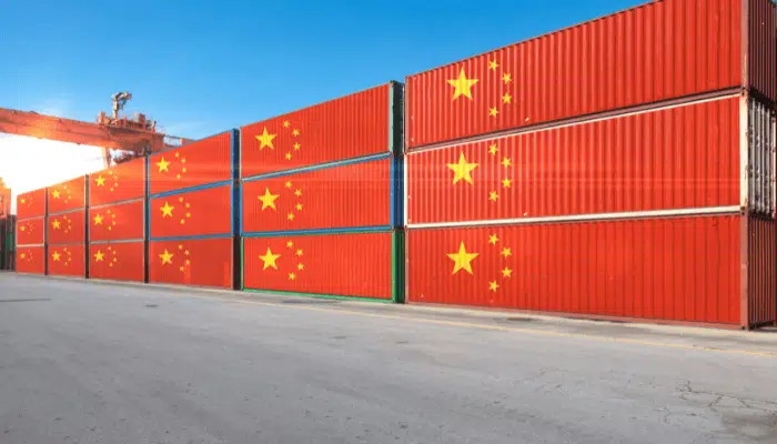 China flagged Cargo Ship