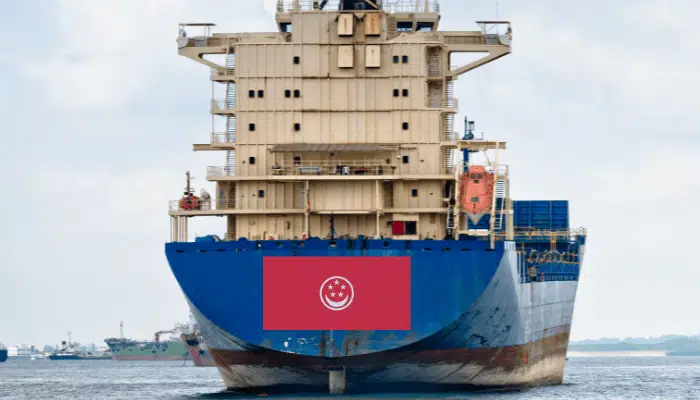 Singapore flagged Cargo Ship
