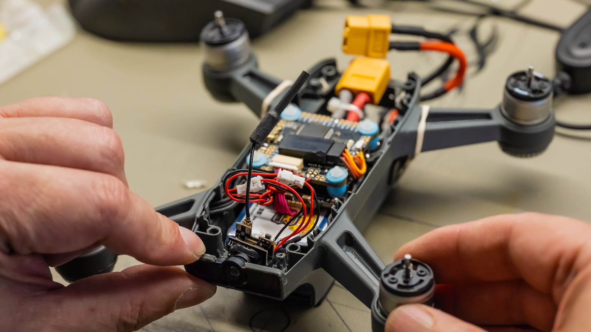 Drone disassembled