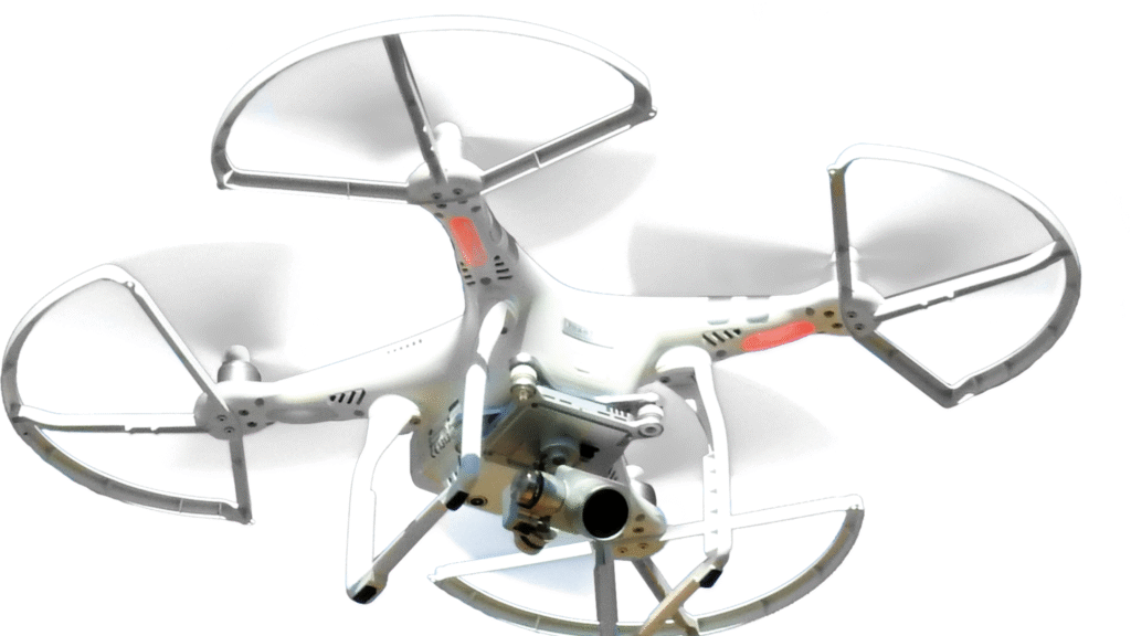 An illustration of a drone