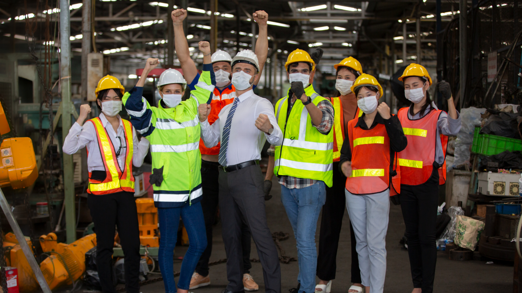 A Group of Oil and Gas Workers