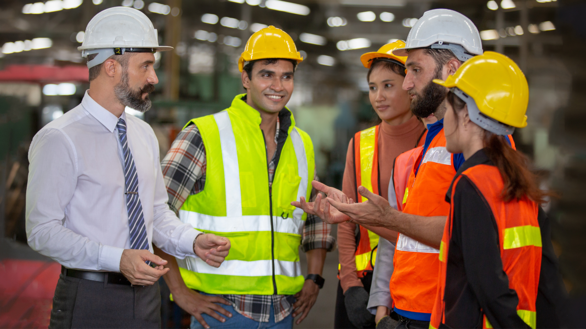 A Group of Oil and Gas Workers Closeup
