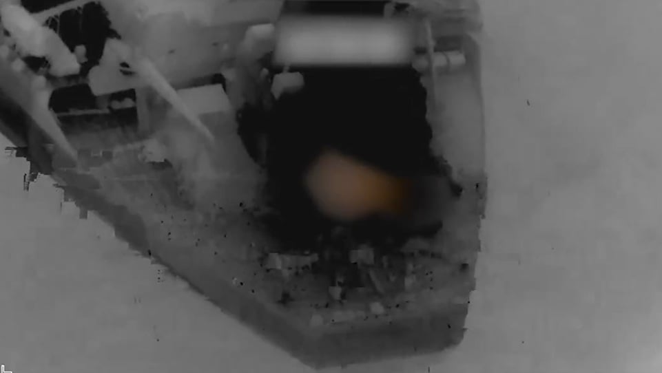 Video: U.S. Disables Iran-Linked Tanker With Hellfire Missiles