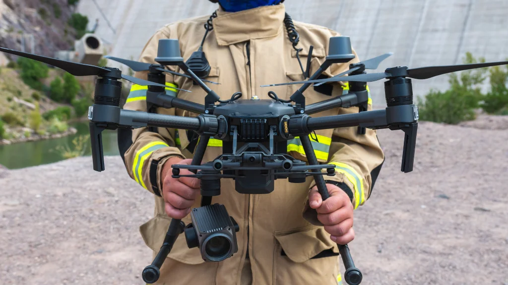 Drone operated by a person