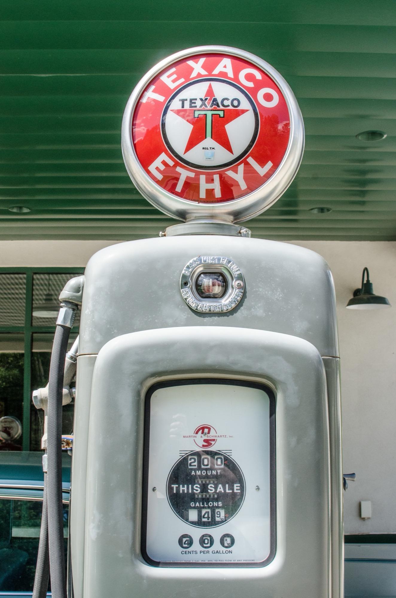 Antique gas pump