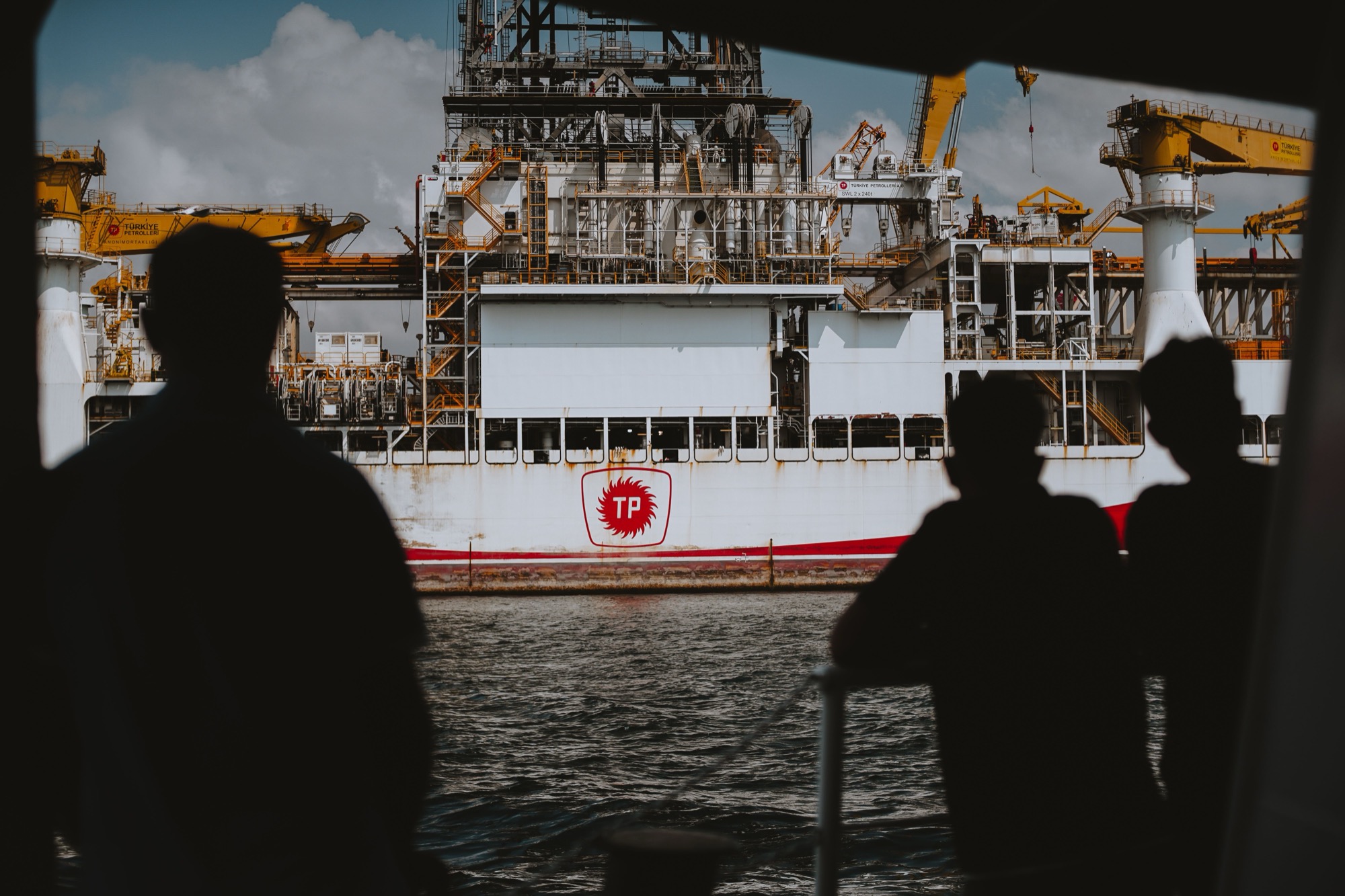 Watching a drillship from shore