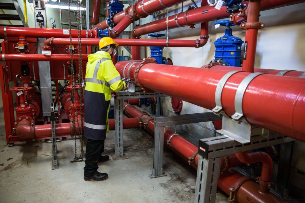 Fire main piping