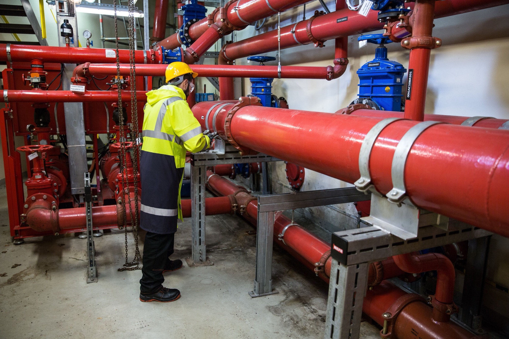 Fire main piping