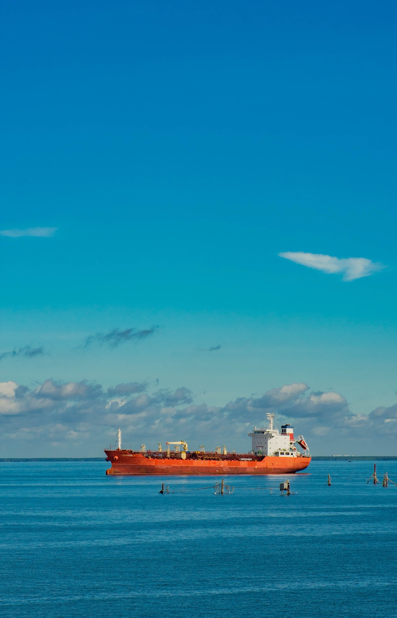 Tanker at sea